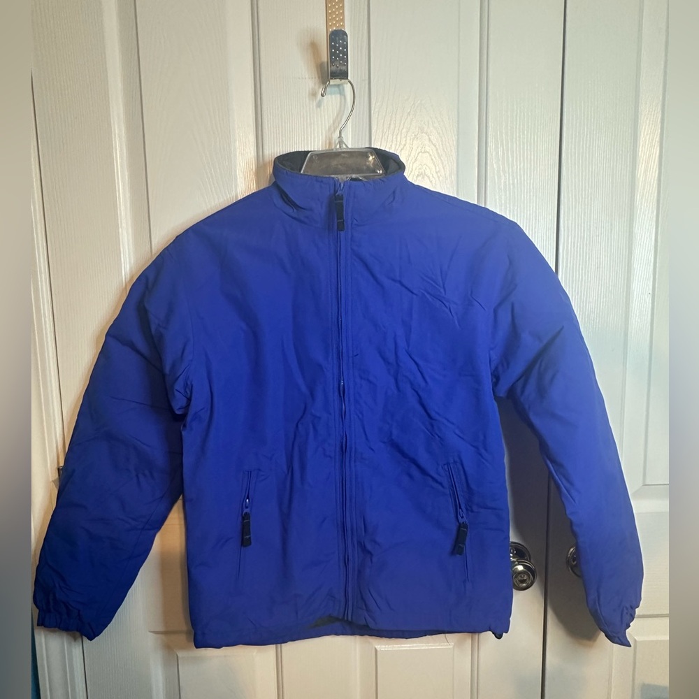 Zync Mens Royal‎ Blue Water Resistant Fleece Lined Full Zip Jacket Small-New